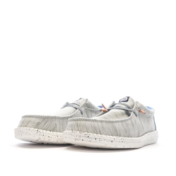 Chaussures Bleues/Grises Chiné Homme Hey Dude Wally Jersey
