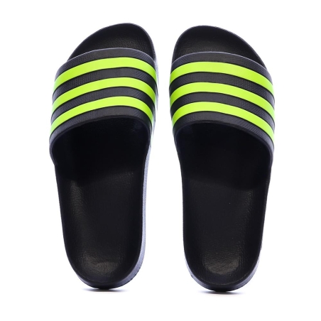 Claquettes Marine/Jaunes Homme Adidas Adilette