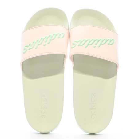 Claquettes Vert/Rose Homme Adidas Adilette Shower GZ9507