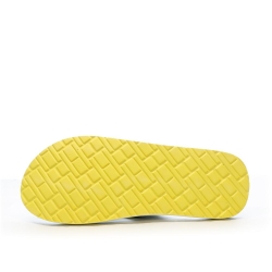 Tongs Noire/Jaune Homme Tommy Hilfiger Patch Beach