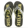 Tongs Noire/Jaune Homme Tommy Hilfiger Patch Beach