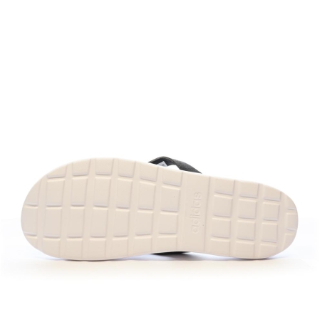Tongs Noires/Blanches Homme Adidas Comfort Flip