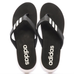 Tongs Noires/Blanches Homme Adidas Comfort Flip