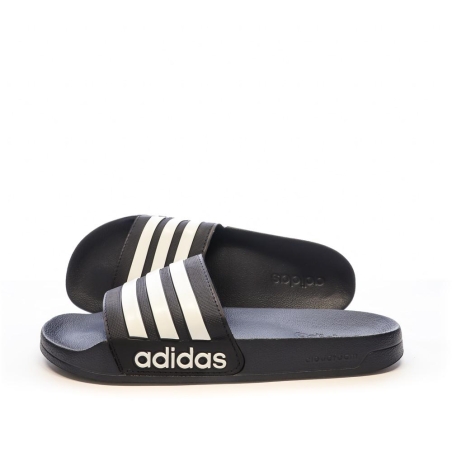 Claquettes Noires/Blanches Homme Adidas Adilette Shower