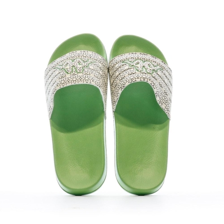 Claquettes Vert/Blanc Homme Kappa 311H4RW