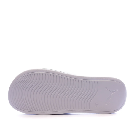 Claquettes blanches homme Puma Popcat 20