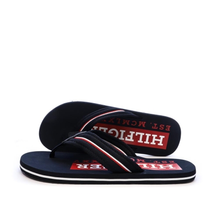 Tongs Noires Homme Tommy Hilfiger Corporate