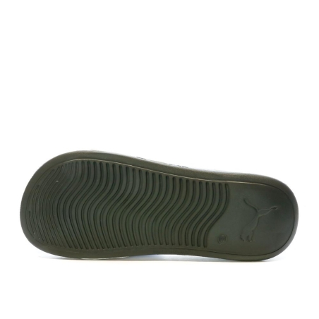 Claquettes Noire/Blanche Homme Puma Popcat 20