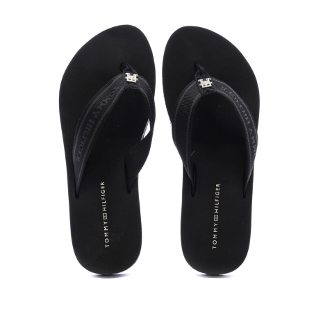 Tongs Noires Homme Tommy Hilfiger Webbing