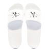 Claquettes Blanches Homme Calvin Klein Jeans Slide Monogram