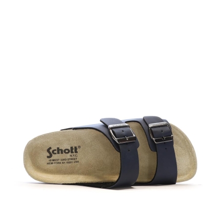 Sandales Marines Lisses Homme Schott Arthur