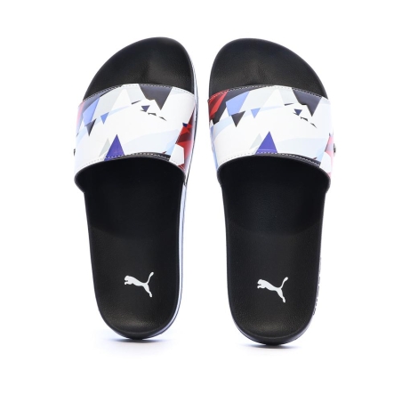 Claquettes Blanches/Noires Homme Puma 308368