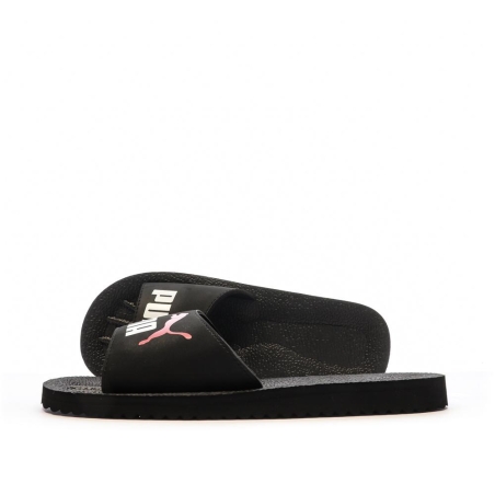 Claquettes Noires Homme Puma Purecat