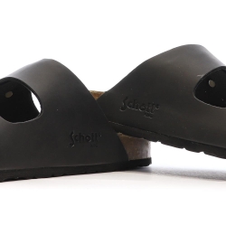 Sandales Noires Lisses Homme Schott Arthur