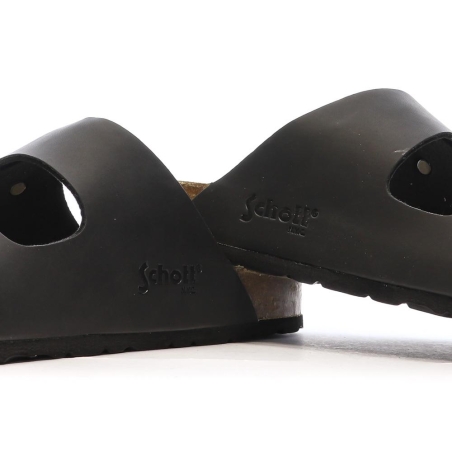 Sandales Noires Lisses Homme Schott Arthur