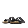 Sandales Noires Lisses Homme Schott Arthur