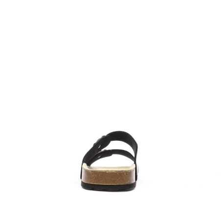 Sandales Noires Lisses Homme Schott Arthur