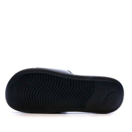 Claquettes noires homme Puma Popcat 20
