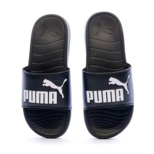 Claquettes noires homme Puma Popcat 20