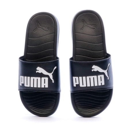 Claquettes noires homme Puma Popcat 20