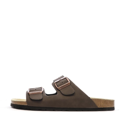 Sandales Marrons Lisses Homme Schott Arthur
