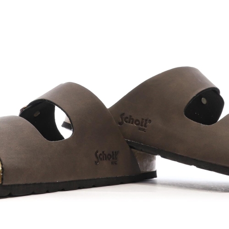 Sandales Marrons Lisses Homme Schott Arthur