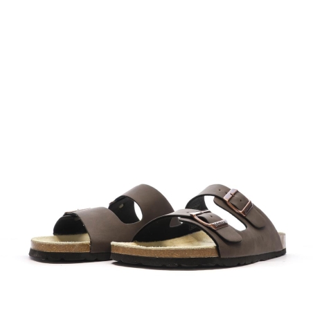 Sandales Marrons Lisses Homme Schott Arthur