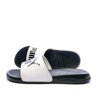 Claquettes Blanc/Noir Homme Puma Popcat 20