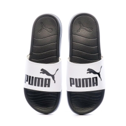Claquettes Blanc/Noir Homme Puma Popcat 20