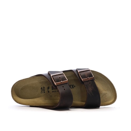 Sandales Marron Cuir Homme Birkenstock Arizona