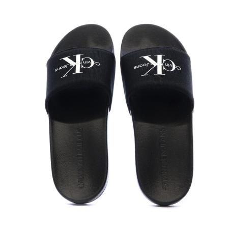 Claquettes Noir Homme Calvin Klein Jeans Slide Monogram