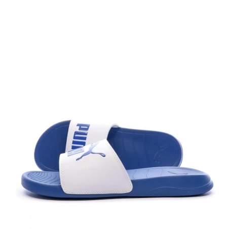 Claquettes Bleues/Blanches homme Puma Popcat 20