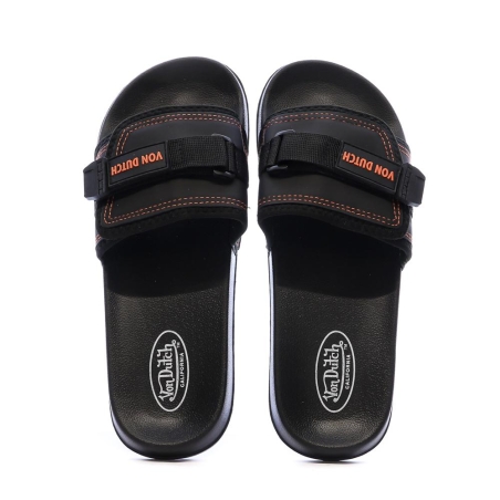 Claquettes Noires/Rouges Homme Von Dutch MALIBU