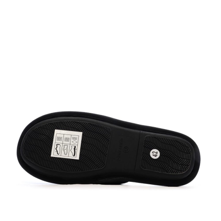 Chaussons Noir Homme Pierre Cardin Bouclettes