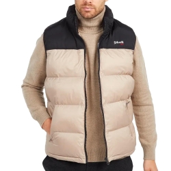 Doudoune sans manche Beige Homme Schott Utahv