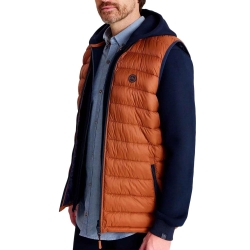 Doudoune Sans Manches Marron Homme TBS Fabian