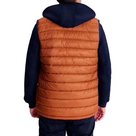 Doudoune Sans Manches Marron Homme TBS Fabian