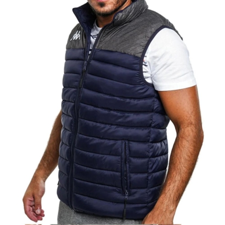 Doudoune sans manches Marine/Gris Homme Kappa Dattilo