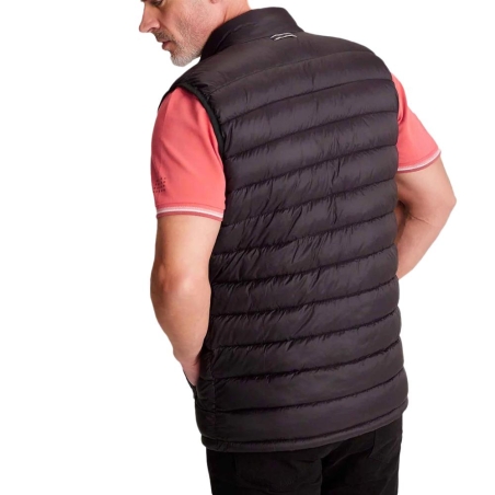 Doudoune Sans Manches Noire Homme TBS Fabian