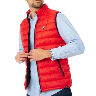 Doudoune Sans Manches Rouge Homme TBS Fabian