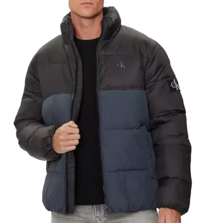Doudoune Noir/Marine Homme Calvin Klein Jeans Blocking