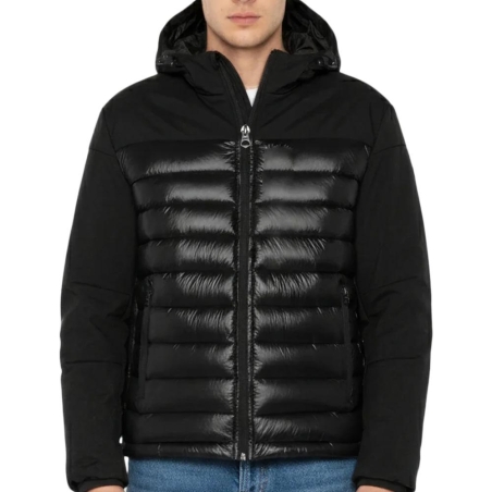 Doudoune Noire Homme Schott