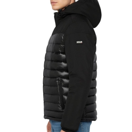Doudoune Noire Homme Schott