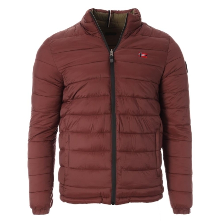 Doudoune Bordeaux/Verte Homme Geographical Norway California