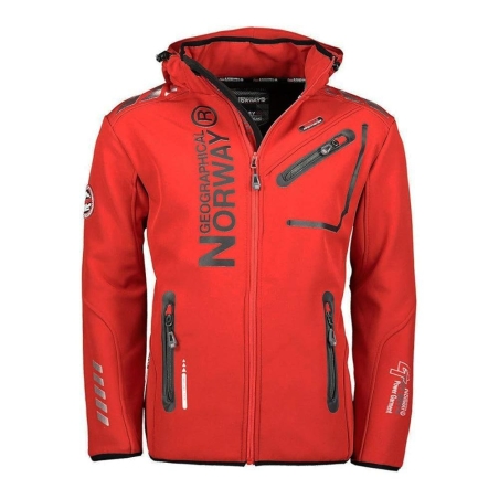 Parka Softshell Rouge Homme Geographical Norway Royaute