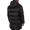 Doudoune longue noire à capuche Noir Homme Schott MICKS