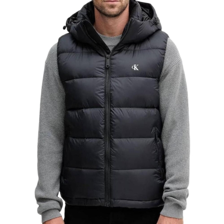 Doudoune sans manches Noire Homme Calvin Klein Jeans Off