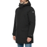 Parkas Noir Homme Schott Parka Fixe Doublee Sherpa