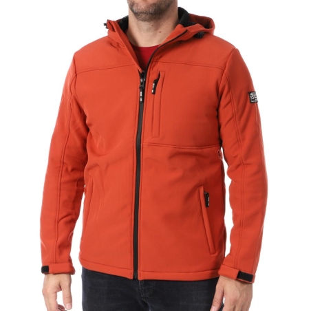 Veste Imperméable Rouge Homme RMS26Softshell Outdoor