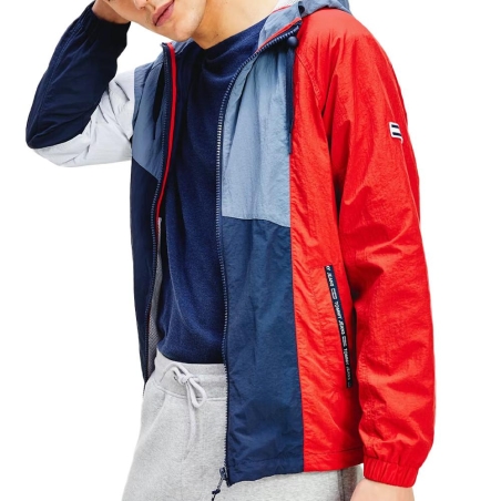 Veste Coupe-Vent Bleu Homme Tommy Hilfiger Zipthrough